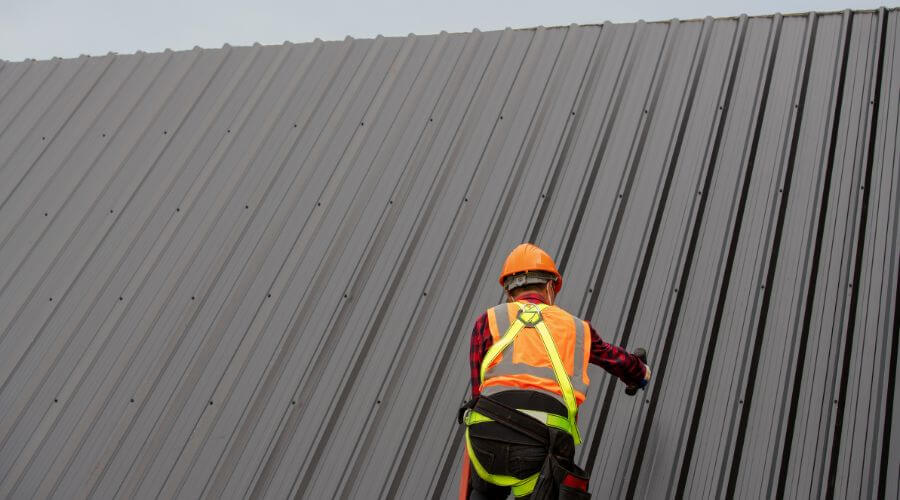 Professional metal roof installation services in Penokee, KS